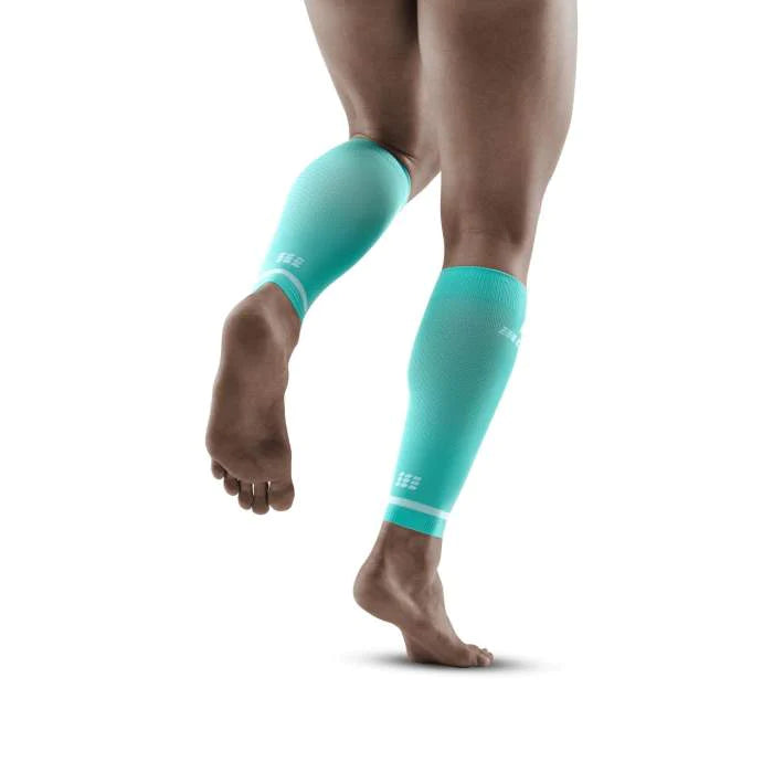 CEP Men's The Run Calf Sleeves V4 - Compression Socks for Running, Sports & Recovery - Ocean Blue - Improve Performance & Reduce Muscle Fatigue (Perfect for Marathon, Gym & Athletic Training)