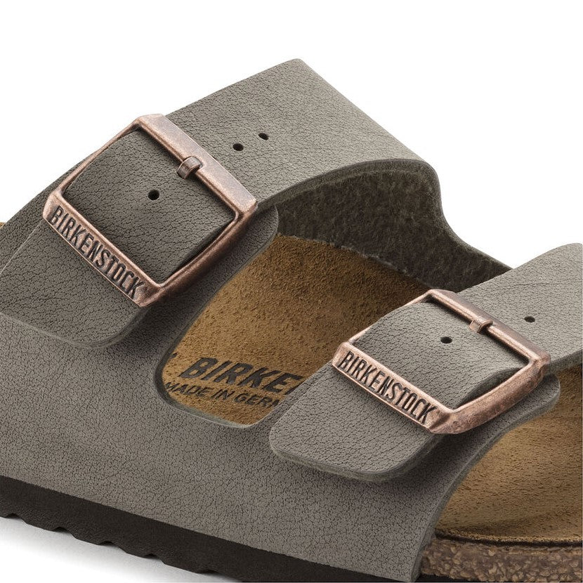 Arizona BF Nubuck Sandal Narrow (Stone) - Comfortable Leather Sandals for Women - Perfect for Beach, Vacation & Summer Outfits