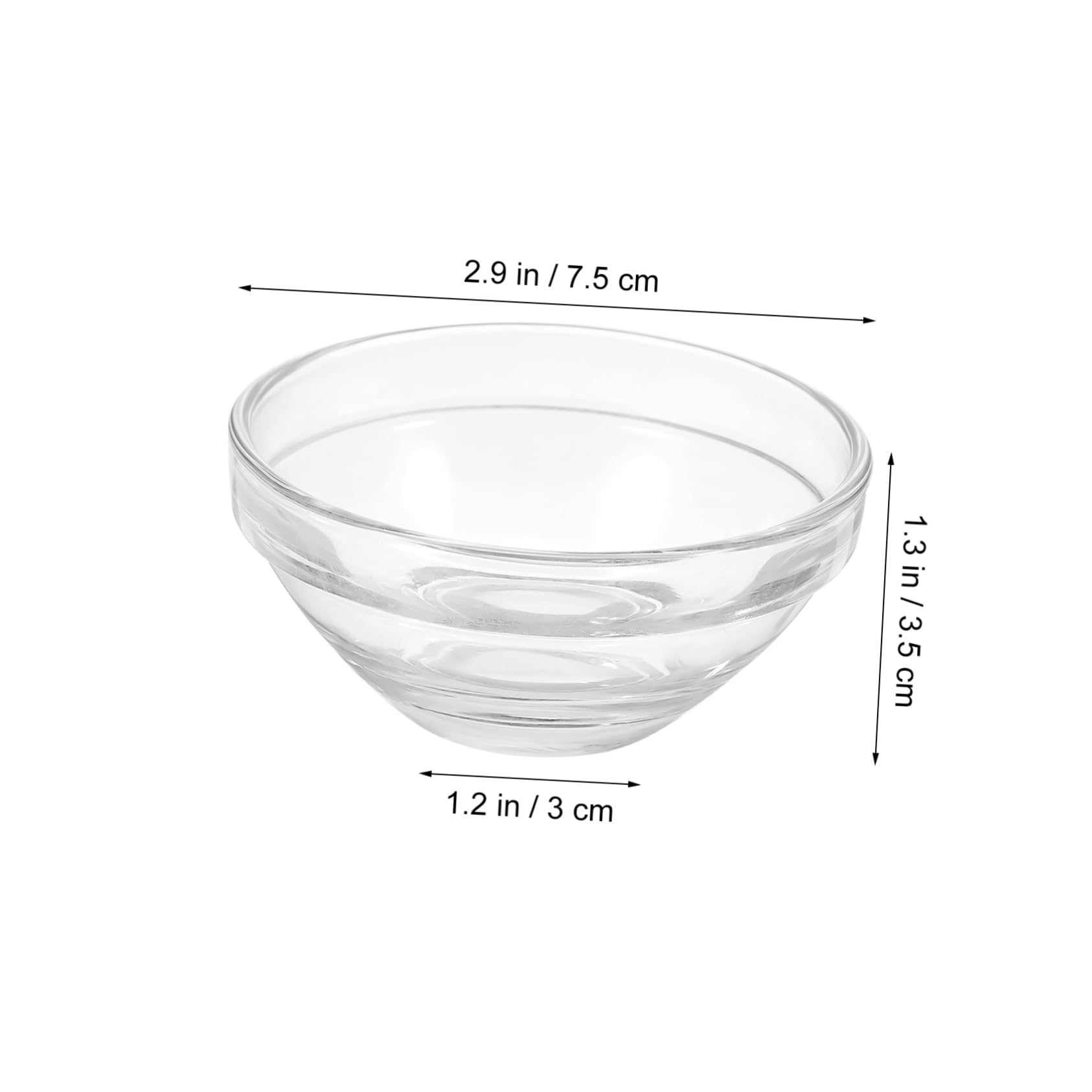 10-Piece Clear Glass Mask Mixing Bowls Set for Facial Organizer, Spa, Beauty Masks, and Candy Serving – Perfect for Skincare, DIY Beauty Treatments, and Party Desserts