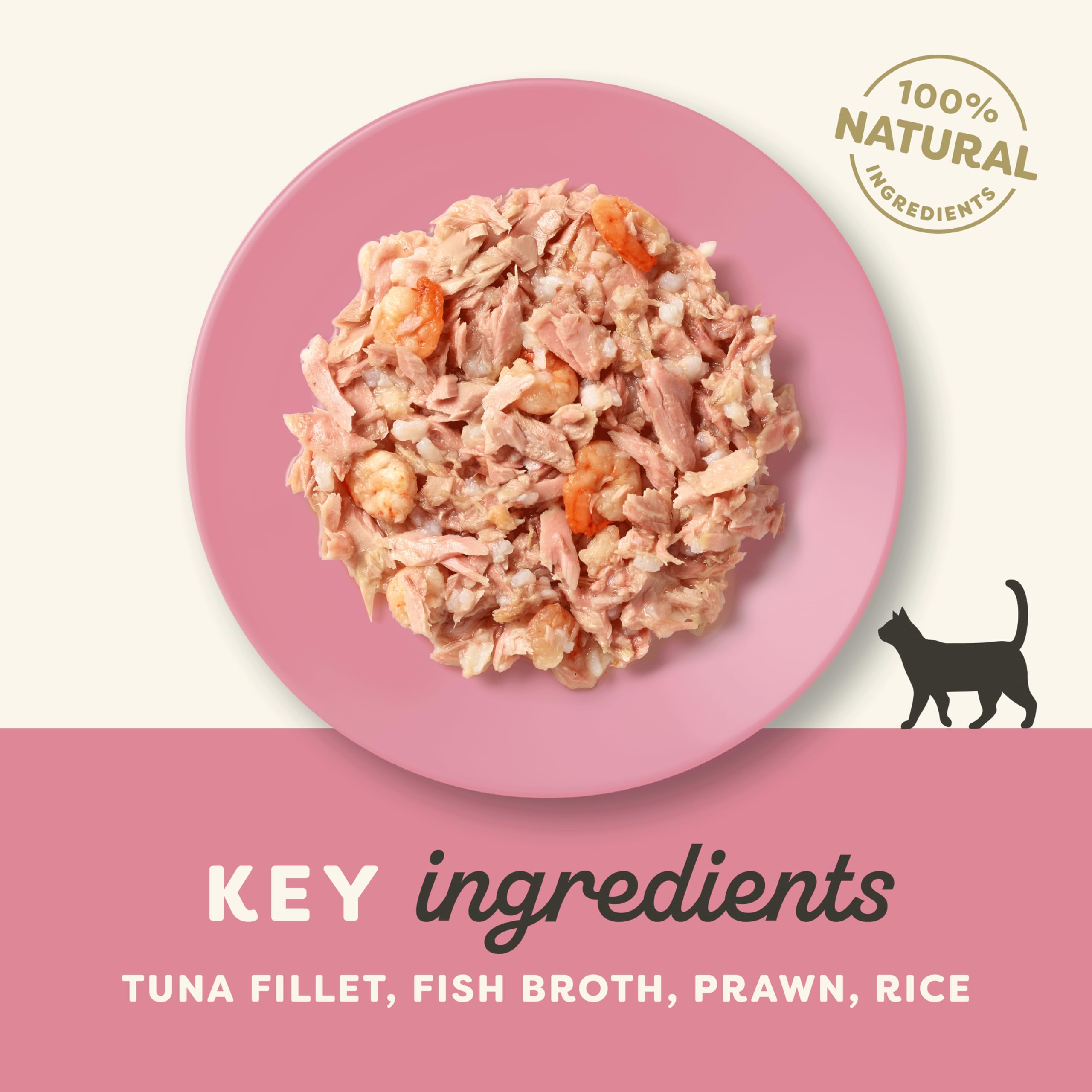 Applaws Premium Cat Food - Tuna Fillet & Prawn in Jelly, 156g (Pack of 24) | Grain-Free Wet Cat Food for Adult Cats | Perfect for Mealtime & Special Treats