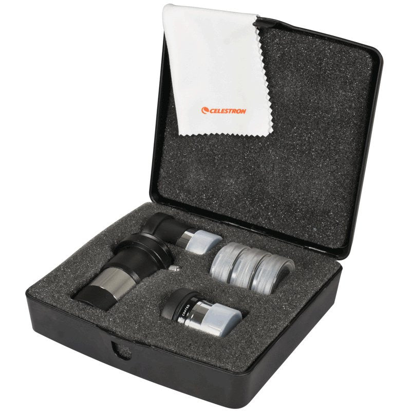 Celestron AstroMaster 70AZ Telescope Accessory Kit 94307 - Astronomy Telescope Eyepieces, Barlow Lens & Moon Filter for Stargazing, Astrophotography & Night Sky Observation