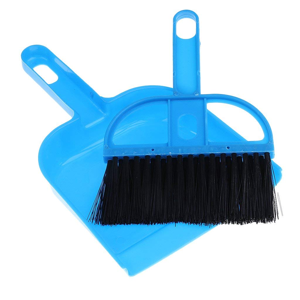 Mini Desktop Sweep Brush & Dustpan Set - Compact Cleaning Tools for Office & Home