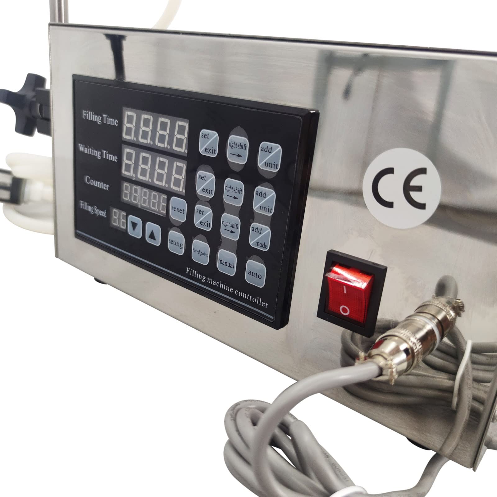 TECHTONGDA 110V Digital Control Liquid Filling Machine | Adjustable 5-3000ml Bottle Filler for Cosmetics, Essential Oils & Home Brewing | Perfect for Small Businesses & DIY Projects