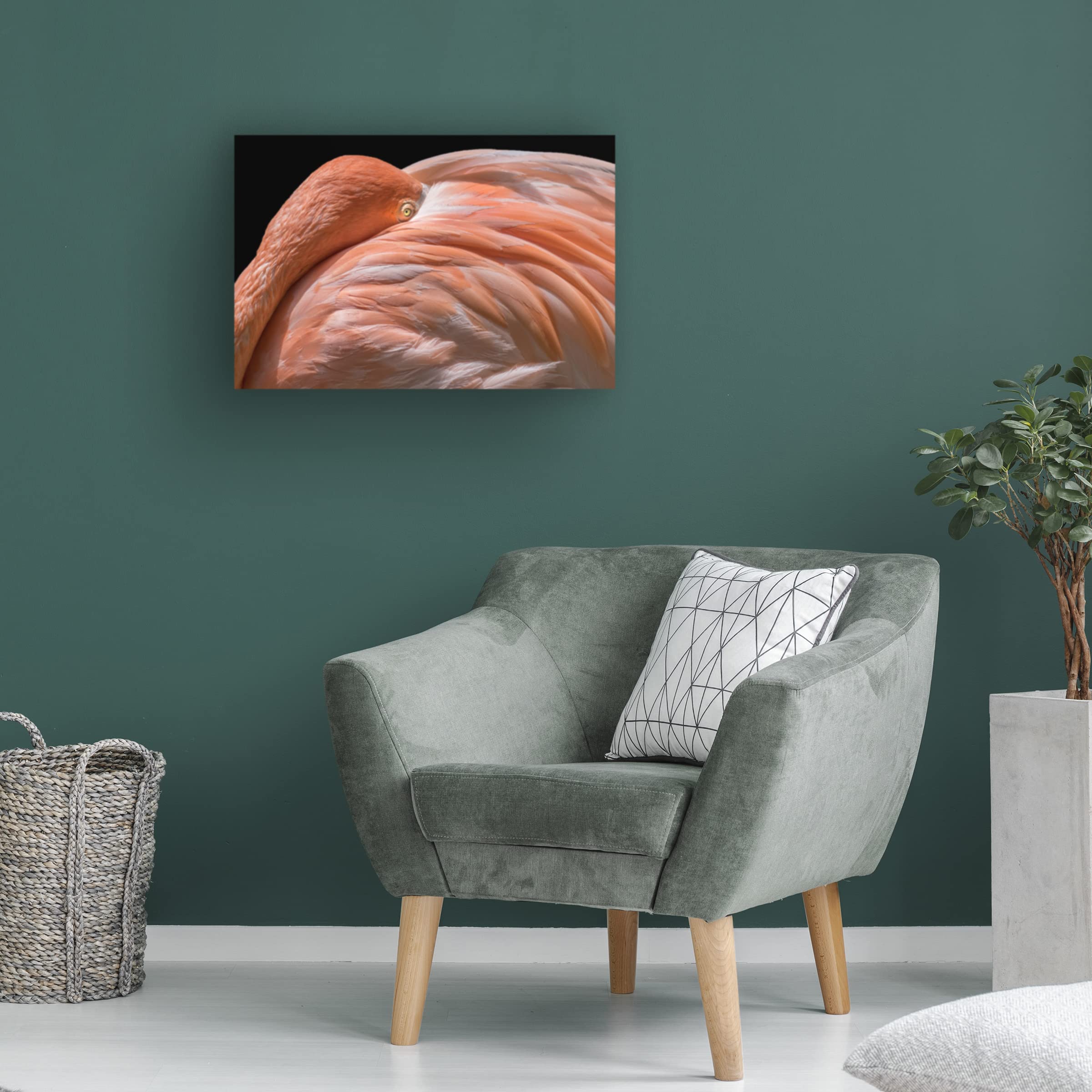 Trademark Fine Art 'Peek' Canvas Wall Art by Els Keurlinckx - Modern Abstract Painting for Living Room, Bedroom & Office Decor