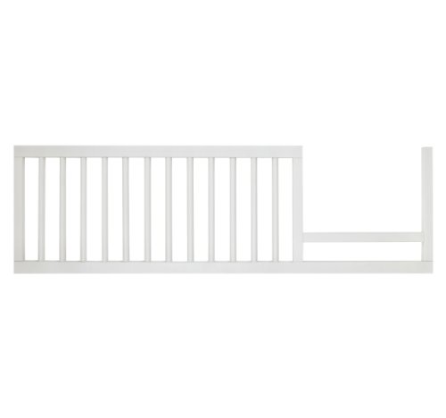 DwellStudio Mid-Century Toddler Bed Conversion Kit - French White | Safe & Easy Transition from Crib to Toddler Bed | Perfect for Nursery & Kids' Room Decor