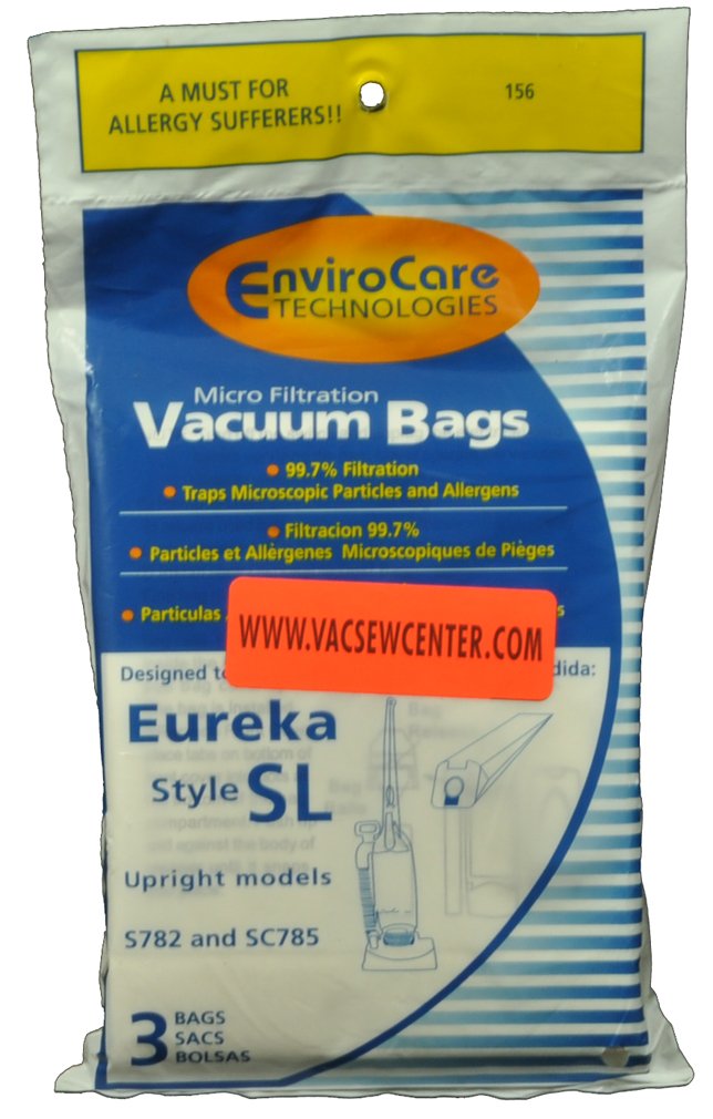 EUREKA Style SL Vacuum Cleaner Bags - 3 Pack (Model 61125) | Compatible with EUREKA Vacuums | Perfect for Home Cleaning & Pet Hair Removal