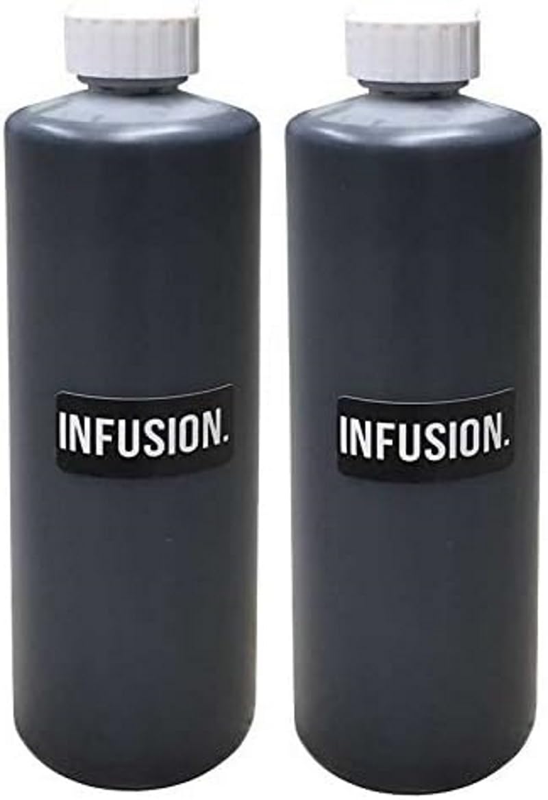 Infusion Stamp Ink Refill - 16oz Gray Ink (2-Pack) | Premium Stamp Pad Refills for Crafting, Scrapbooking & Office Use