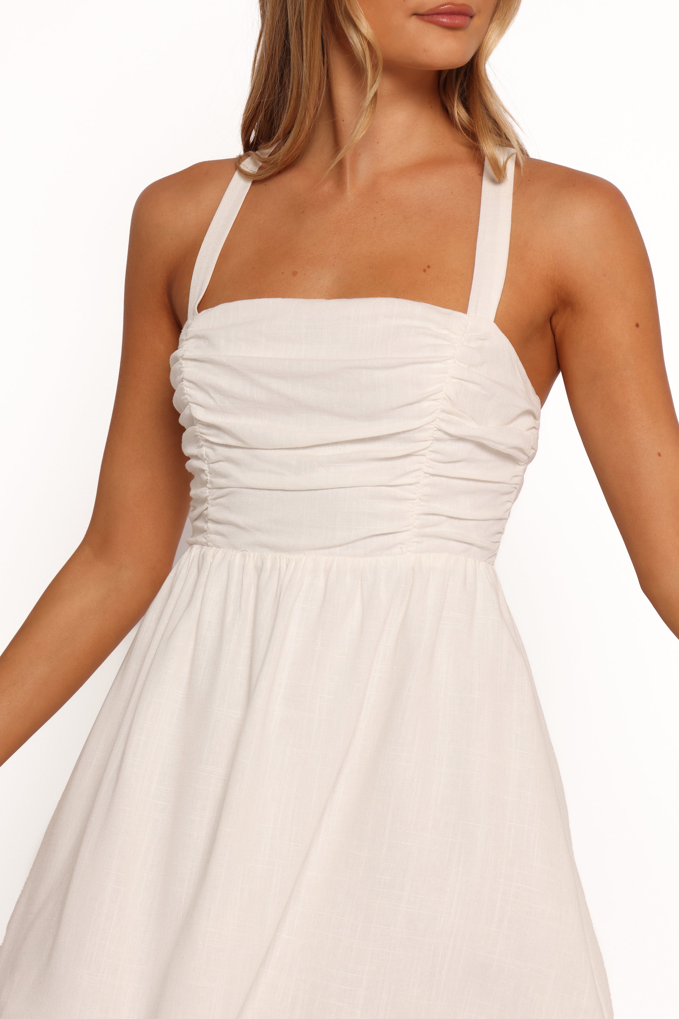 Callia Mini Dress - Women's White Summer Short Sleeve Party Cocktail Dress for Night Out, Date Night & Special Occasions