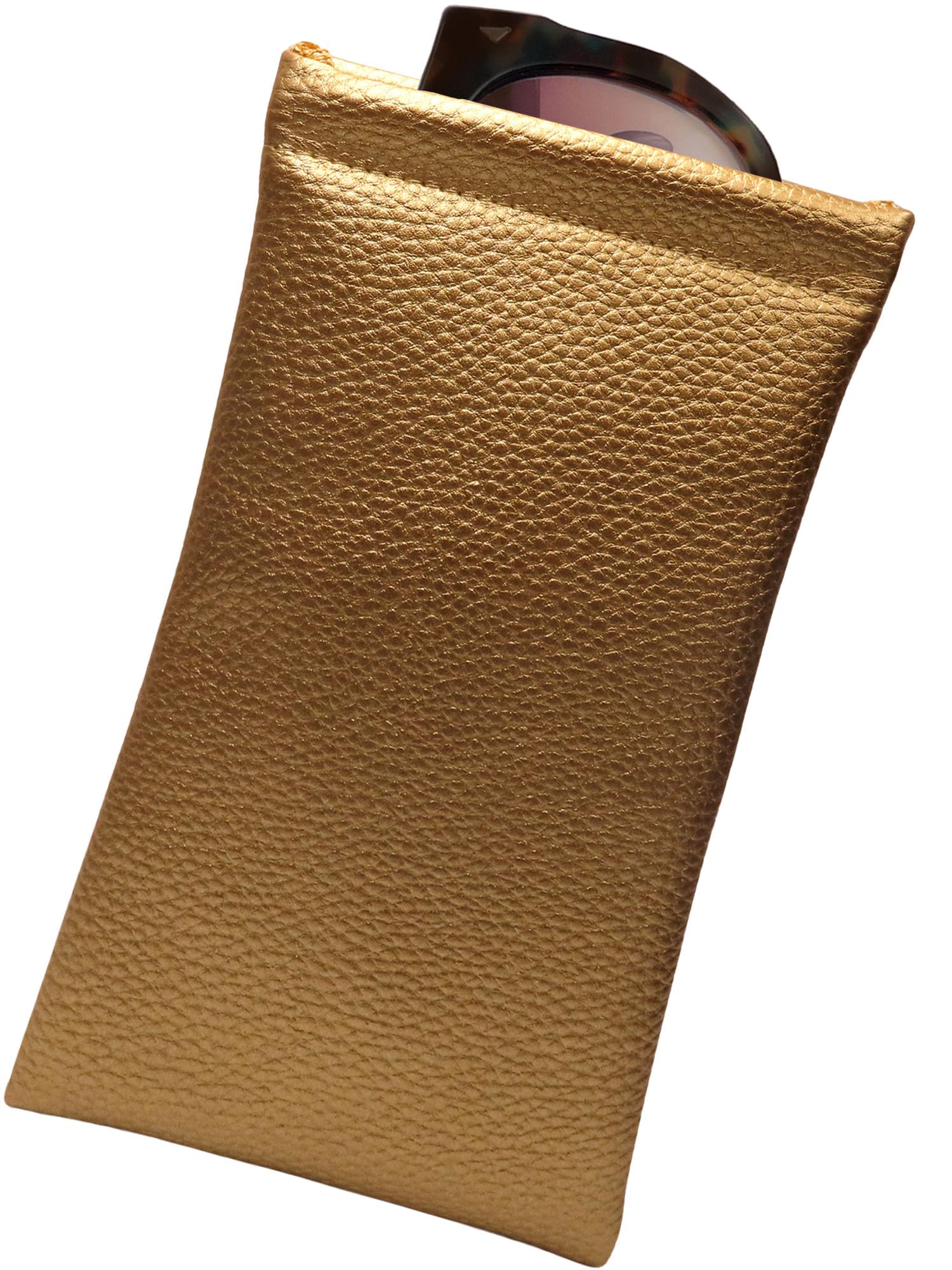 Soft Sunglasses Case with Squeeze Top - Large Eyeglass Holder Pouch, Lightweight & Extra Layers for Travel, Sports & Everyday Use