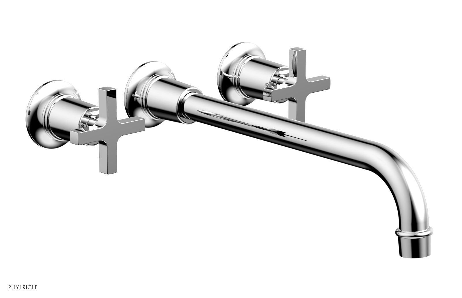 HEX MODERN Wall Mounted Lavatory Faucet Set with 12