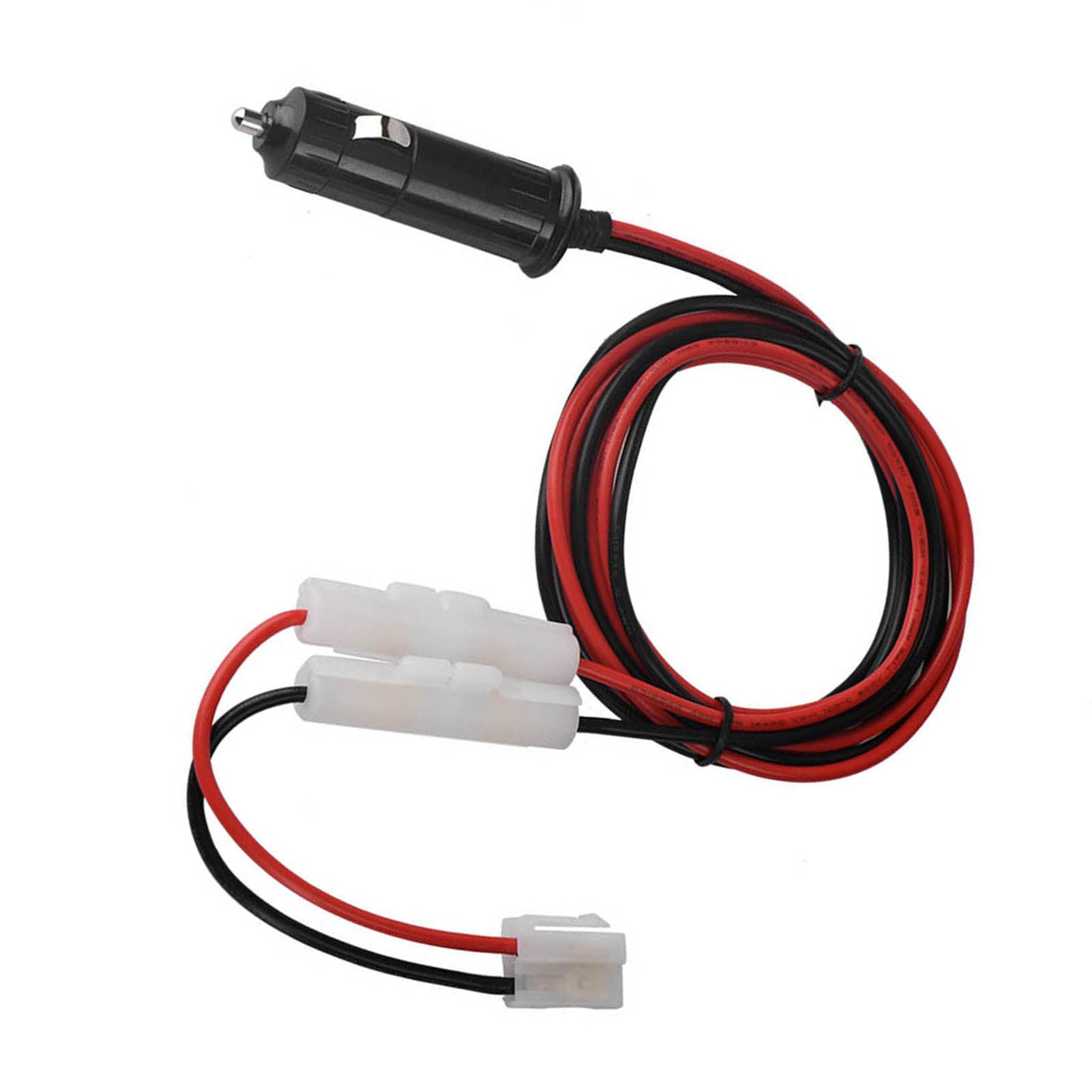 Universal Car Mobile Radio with Power Cable & Cigarette Lighter Adapter - T-Shaped Double Fuse Automotive Power Cord Kit for Vehicle Stereo Installation - Perfect for Truck, SUV and Car Audio Upgrades