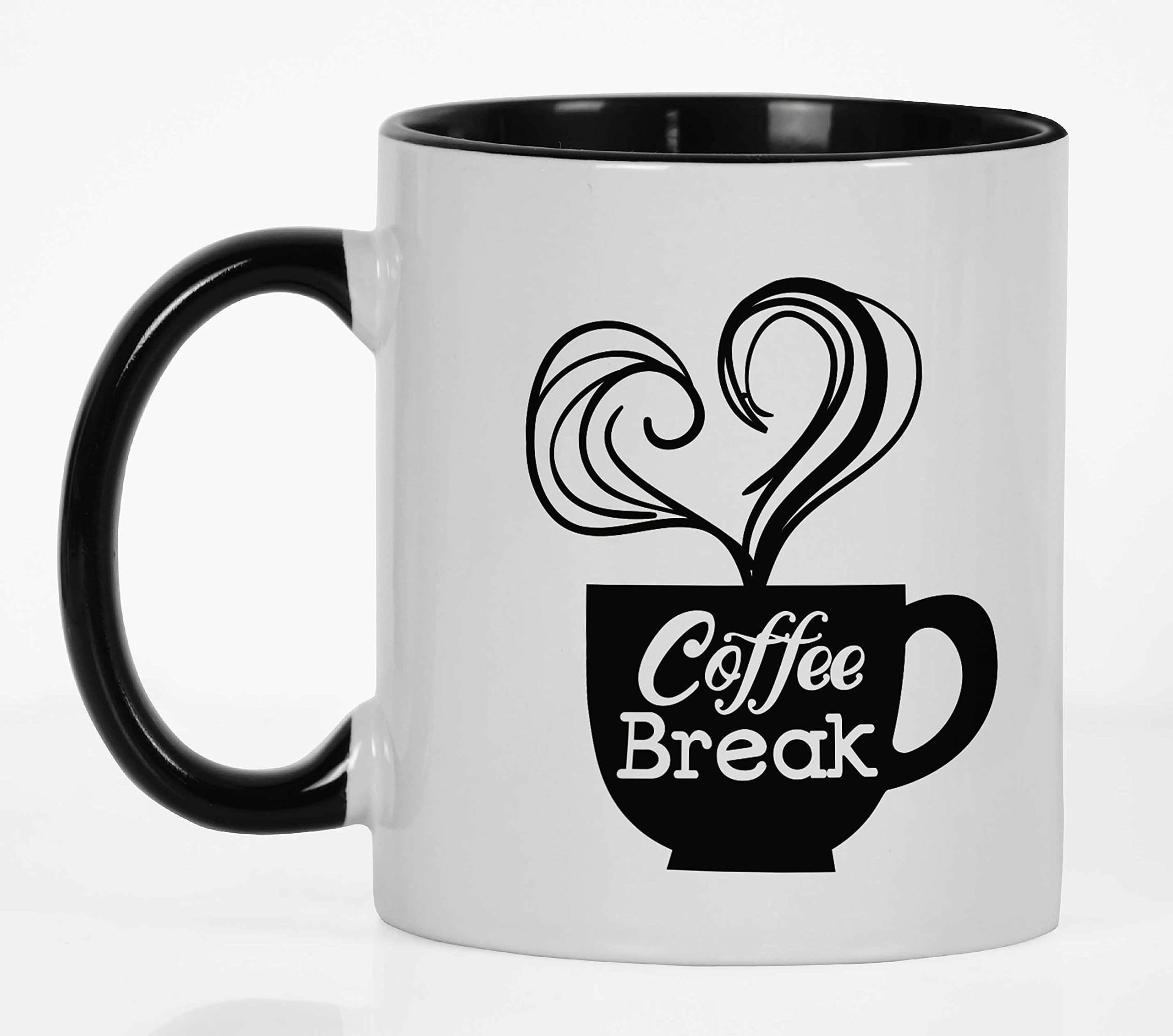 11 Oz Ceramic Coffee Mug - Perfect Gift for Coffee Lovers, Coworkers & Boss - Black - Ideal for Office, Home & Gifting
