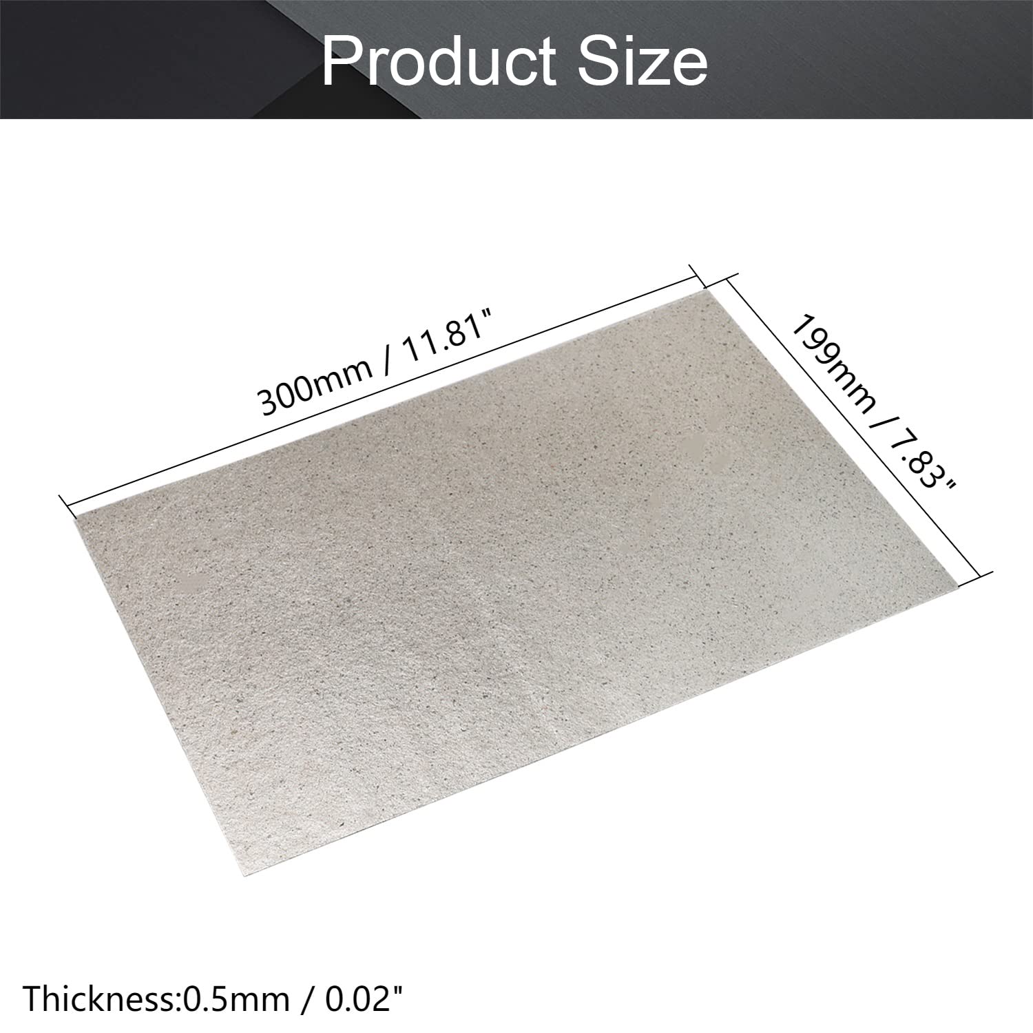 Fielect 2-Pack Universal Microwave Waveguide Cover - 20cm x 30cm x 0.5mm Mica Plate for Microwave Oven Repair - Heat-Resistant Replacement Part for All Brands (Perfect for Home Appliance Maintenance & DIY Fixes)