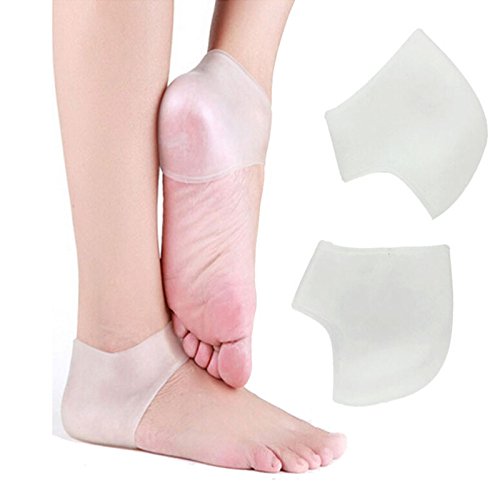 Premium Silicone Moisturizing Gel Heel Socks for Cracked Feet - Ultra Soft Foot Care Protector for Dry Skin Relief - Perfect for Overnight Hydration & Indoor/Outdoor Comfort