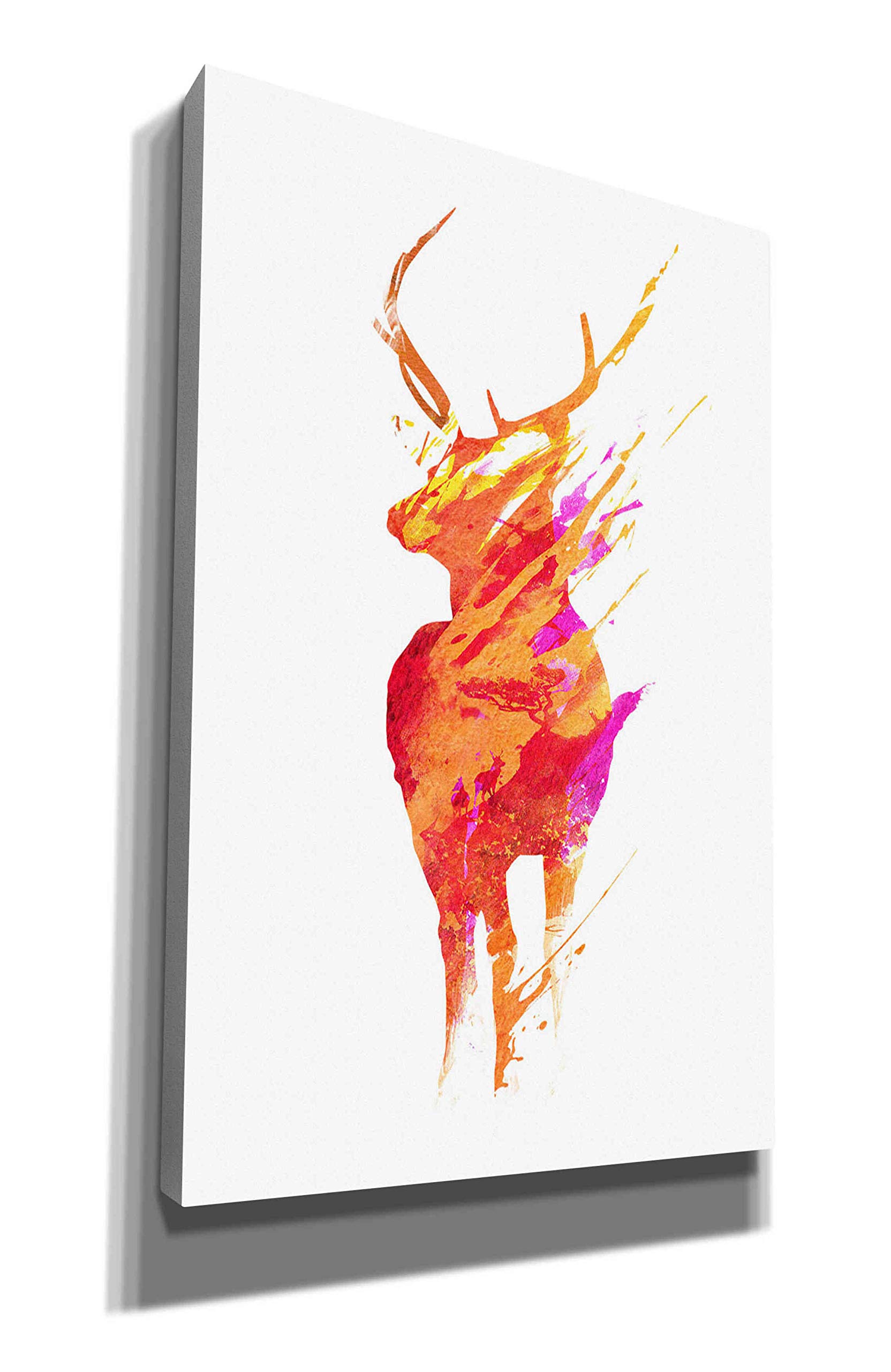 Robert Farkas 'On The Road Again' Canvas Wall Art Print - 26x40 Inches Landscape Painting for Living Room, Bedroom & Office Decor