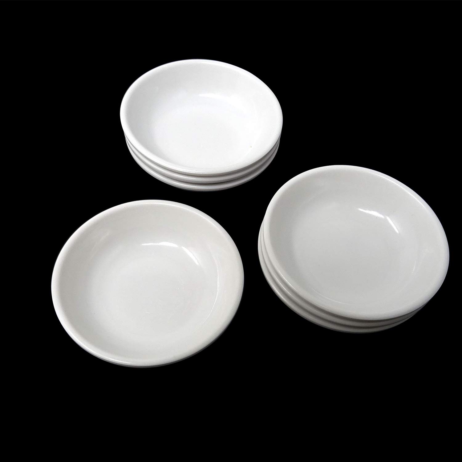 10PCS White Plastic Round Watercolor Paint Palette - Small Dipping Bowls for Artists & Cooking | Perfect for Acrylic Painting, DIY Crafts & Food Prep