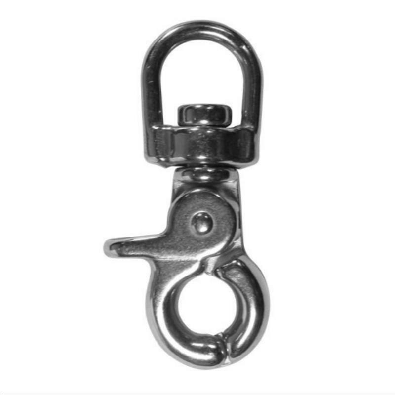 Stainless Steel Swivel Eye Tiger Snap Hooks - Heavy Duty Durable Carabiner for Dog Leashes, Keychains & Outdoor Gear