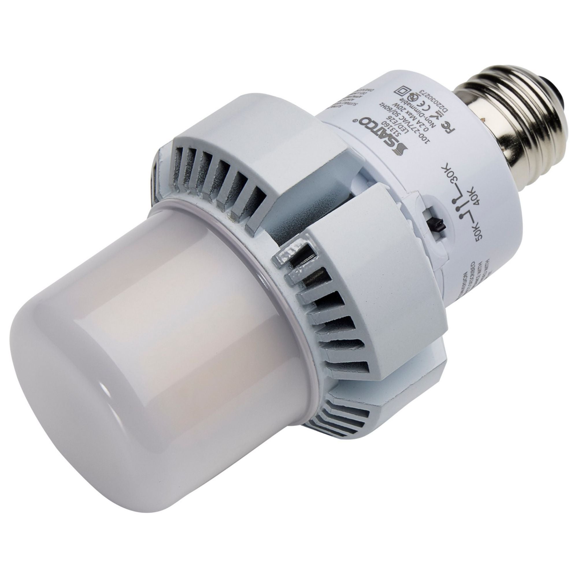 A Plus 23 LED HID Retrofit Bulb - 20W 2600 Lumens with Selectable CCT - E26 Base 120-277V - Energy Saving Light Bulb for Indoor/Outdoor Lighting, Garage, Warehouse, and Workshop