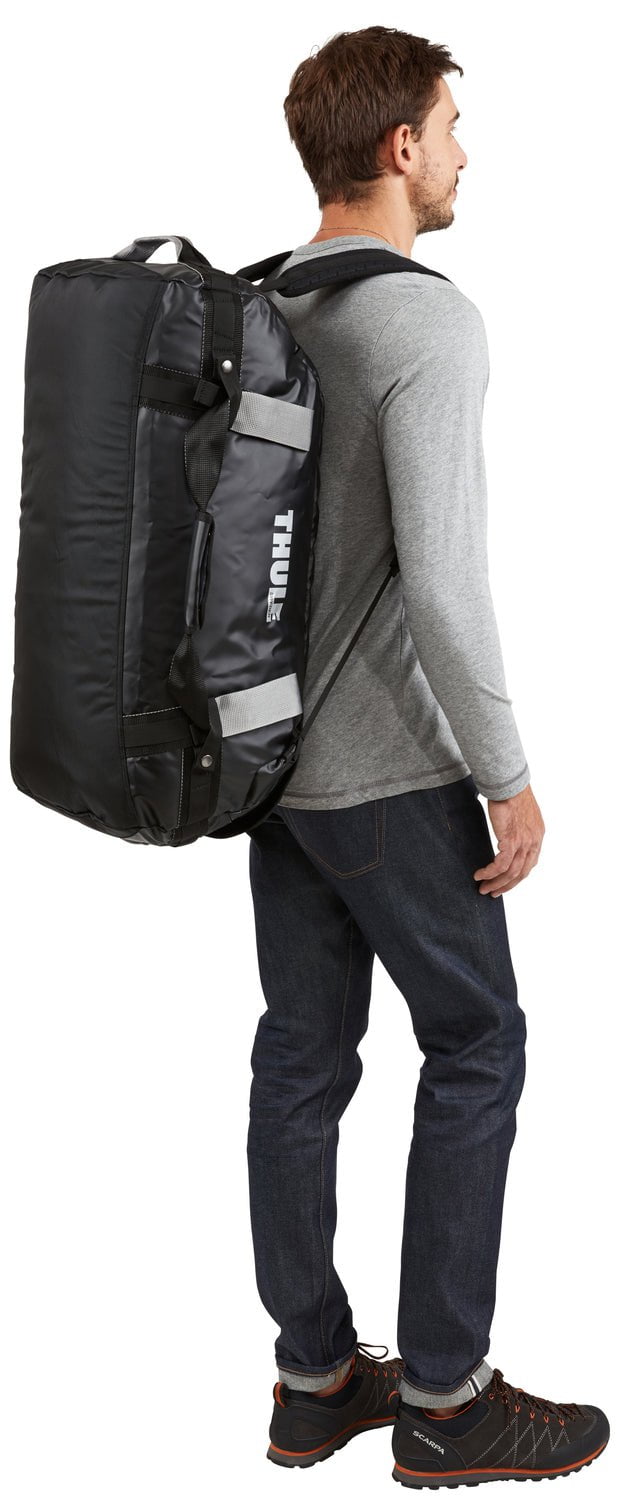 Thule Chasm 70L Duffel Bag - Waterproof Travel Duffel with Shoulder Straps, Poseidon Blue - Perfect for Camping, Hiking & Adventure Travel