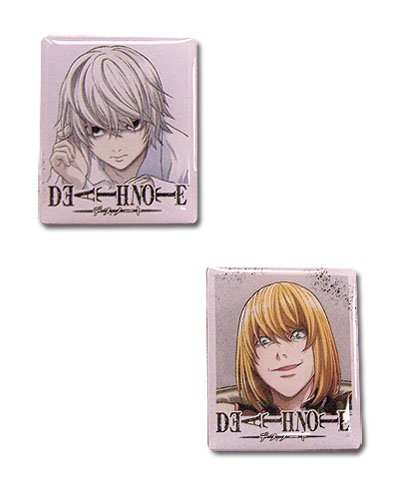 Death Note Near & Mello Pin Set - Mini Anime Character Novelty Collectible Pins for Cosplay, Gifts & Fan Merchandise - Perfect for Conventions, Backpacks & Jackets