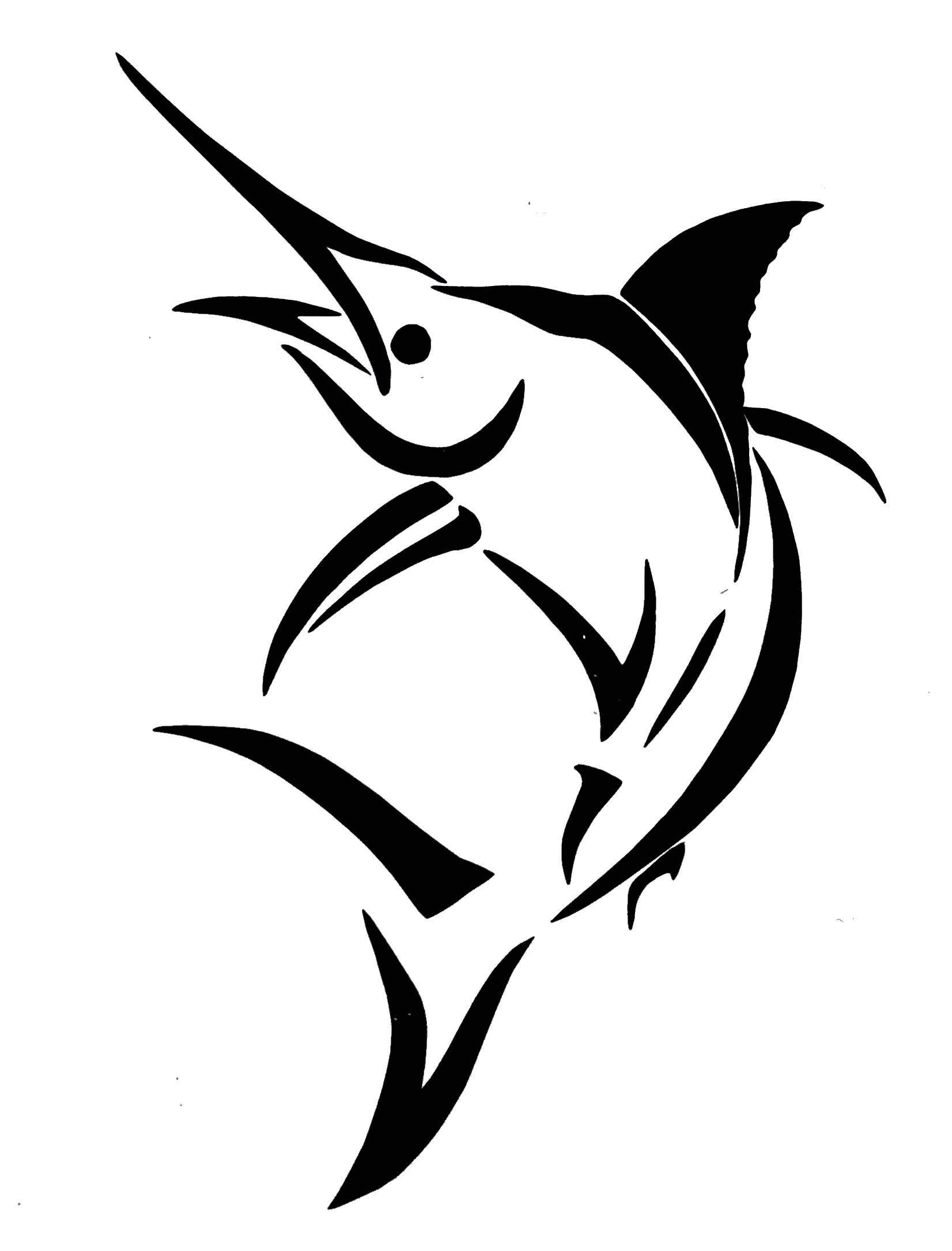 Custom Swordfish Vinyl Decal - Personalized Sailfish Fishing Sticker for Cars, Laptops, Tumblers | Waterproof Durable Decal for Fishing Enthusiasts & Boat Decor