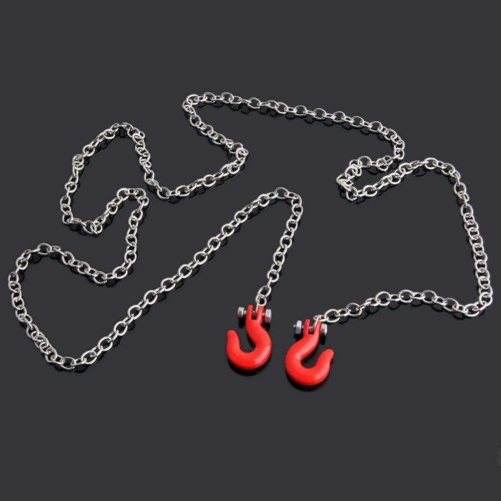 RC Metal Red Trailer Hook for AXIAL SCX10 CC01 D90 Rock Crawler - Off-Road Adventure