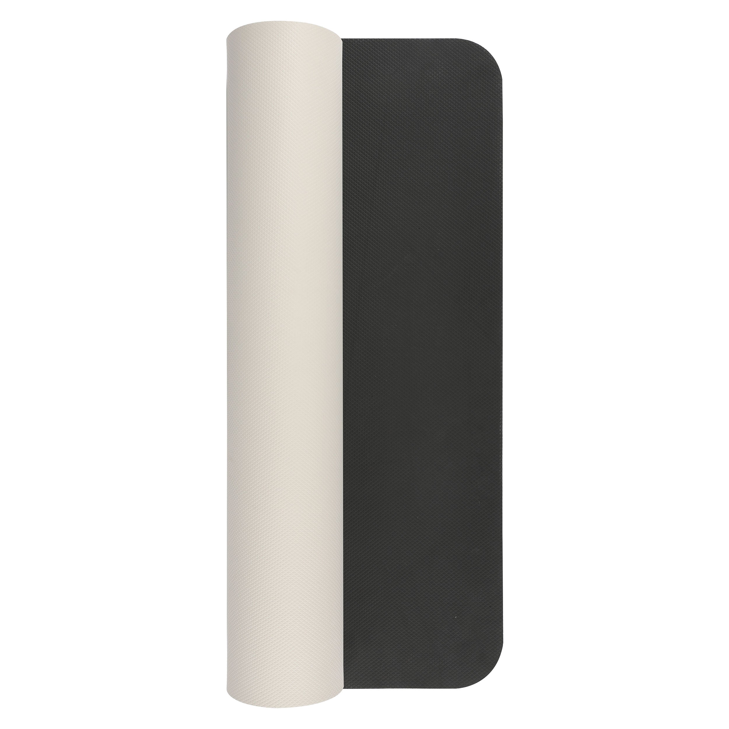 PRCTZ 5mm Thick Non-Slip TPE Yoga Mat for Women & Men - Extra Wide Exercise Mat for Yoga, Pilates, Home Workout & Gym - Eco-Friendly Off-White Fitness Mat