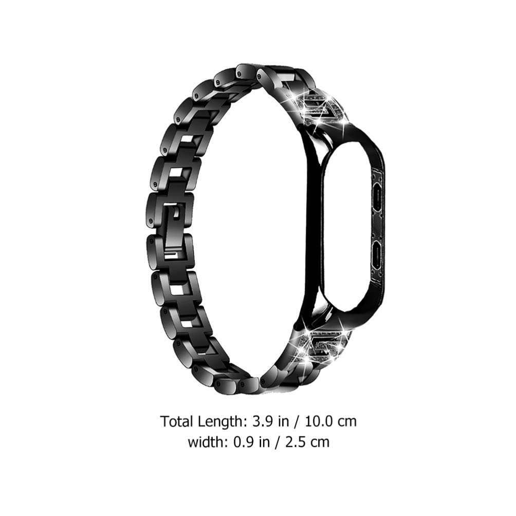 UKCOCO Leather Watch Band for Xiaomi 5 - Quick Release Zinc Alloy Strap for Work & Gym