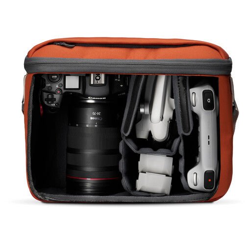 Nomatic LUMA Camera Sling Bag - Rust Color 12L Waterproof Crossbody Bag for DSLR & Mirrorless Cameras - Perfect for Travel, Hiking & Photography Adventures