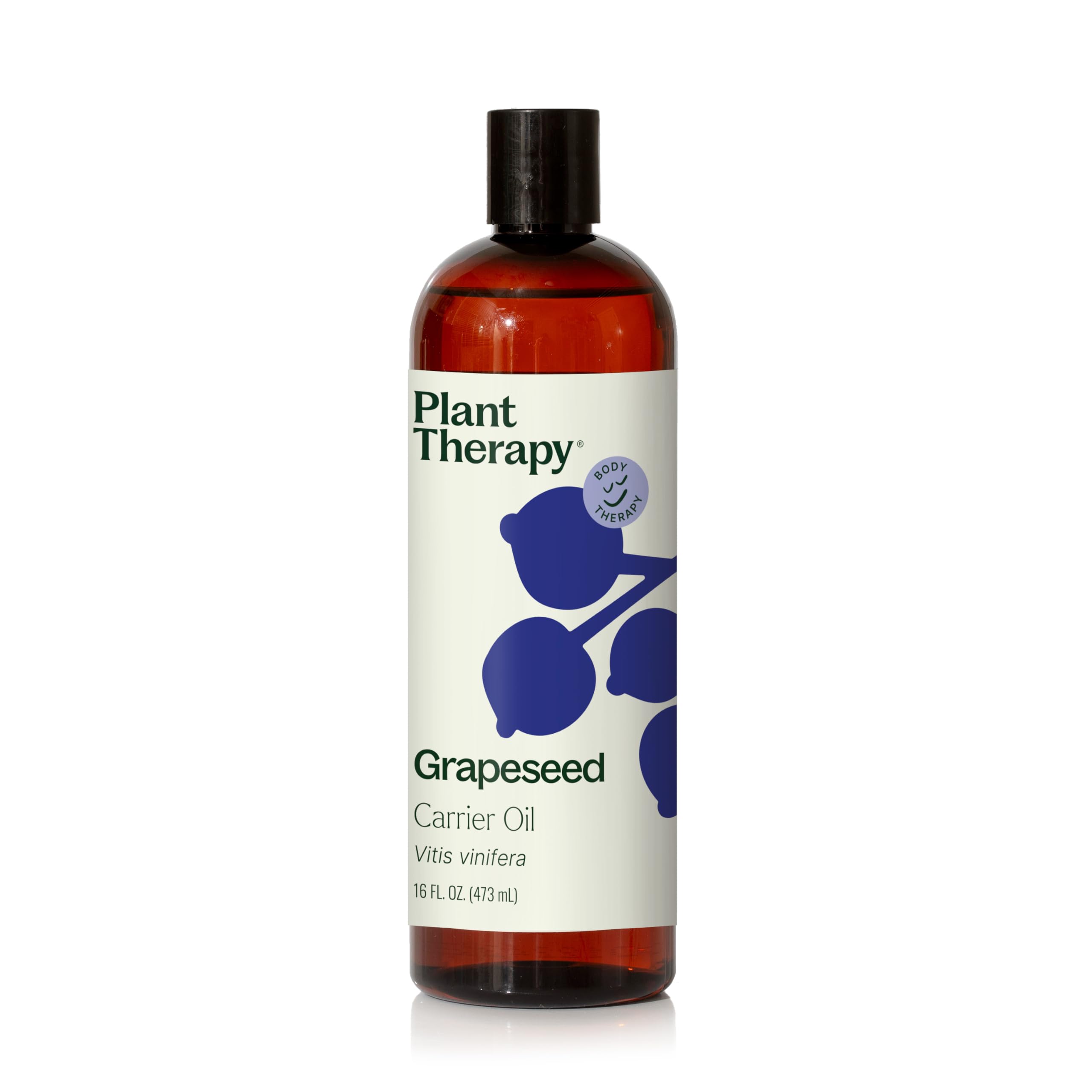 Plant Therapy Grapeseed Carrier Oil 16 oz - 100% Pure Natural Base Oil for Aromatherapy, Essential Oils & Massage - Perfect for DIY Skincare, Hair Care & Relaxation Therapy
