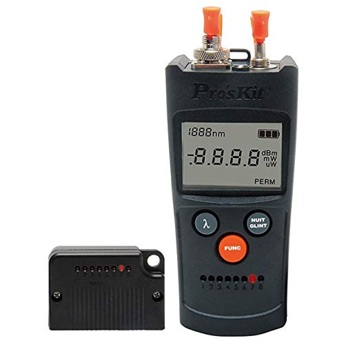 Eclipse Tools MT-7602 4-in-1 Fiber Optic Power Multimeter - Optical Power Meter, Light Source, Visual Fault Locator & Stabilized Light Source for Telecom & Network Testing