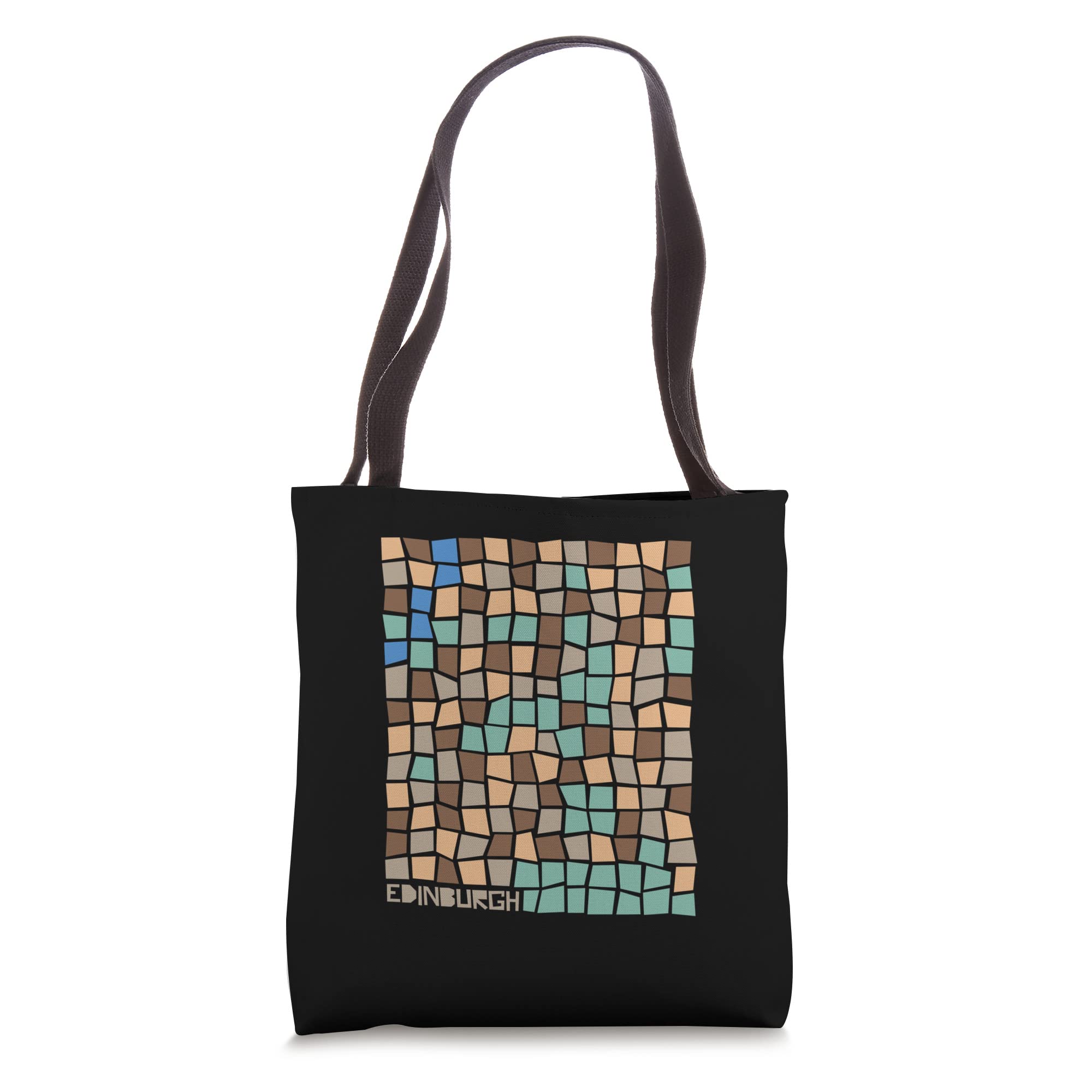 Stylish Edinburgh Abstract Print Tote Bag - Eco-Friendly Reusable Shopping Bag for Women, Perfect for Groceries, Beach & Daily Use
