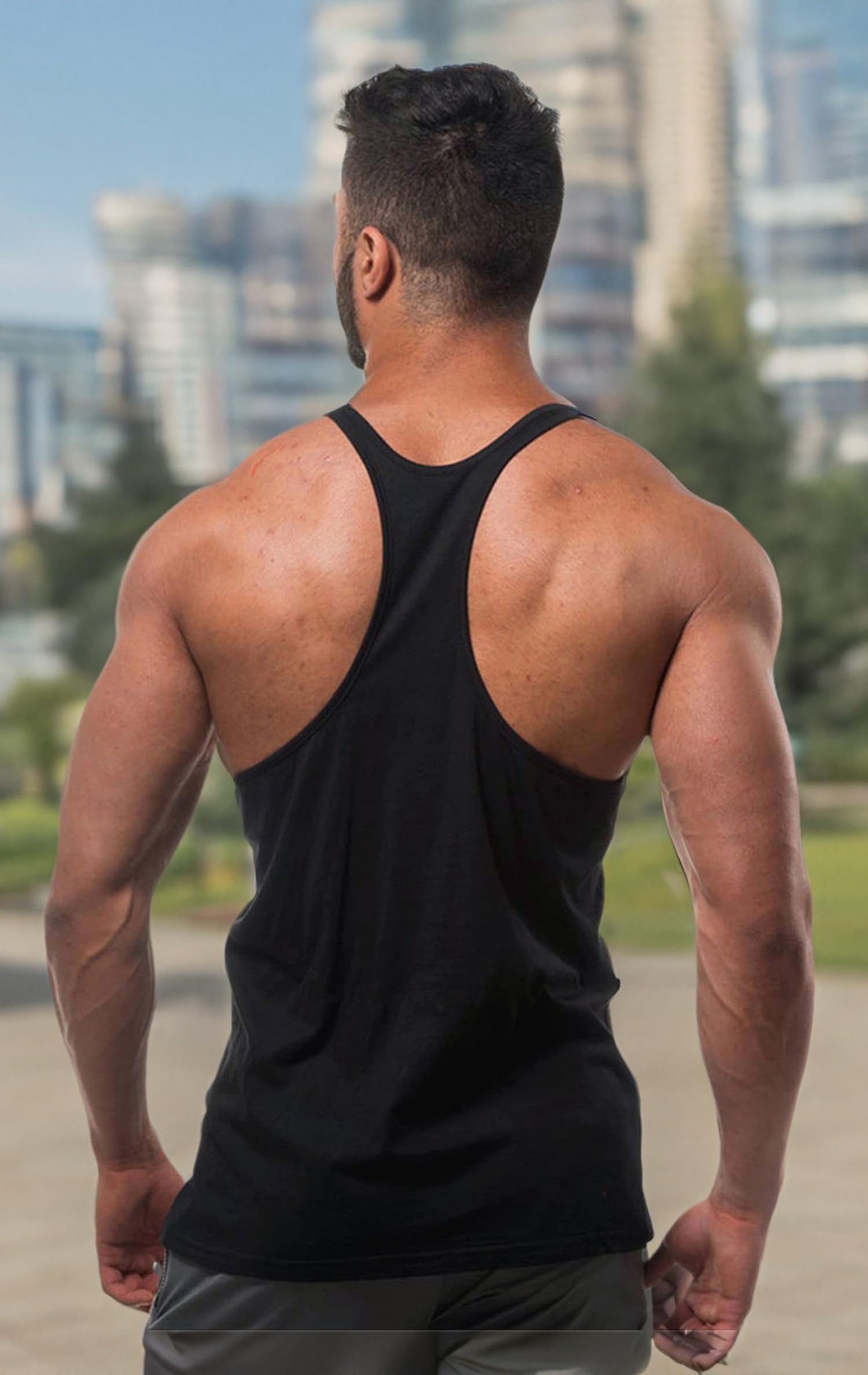 Cabeen Men's Gym Tank Top - Sleeveless Workout Shirt for Bodybuilding & Fitness - Perfect for Weightlifting, Running & Training Sessions