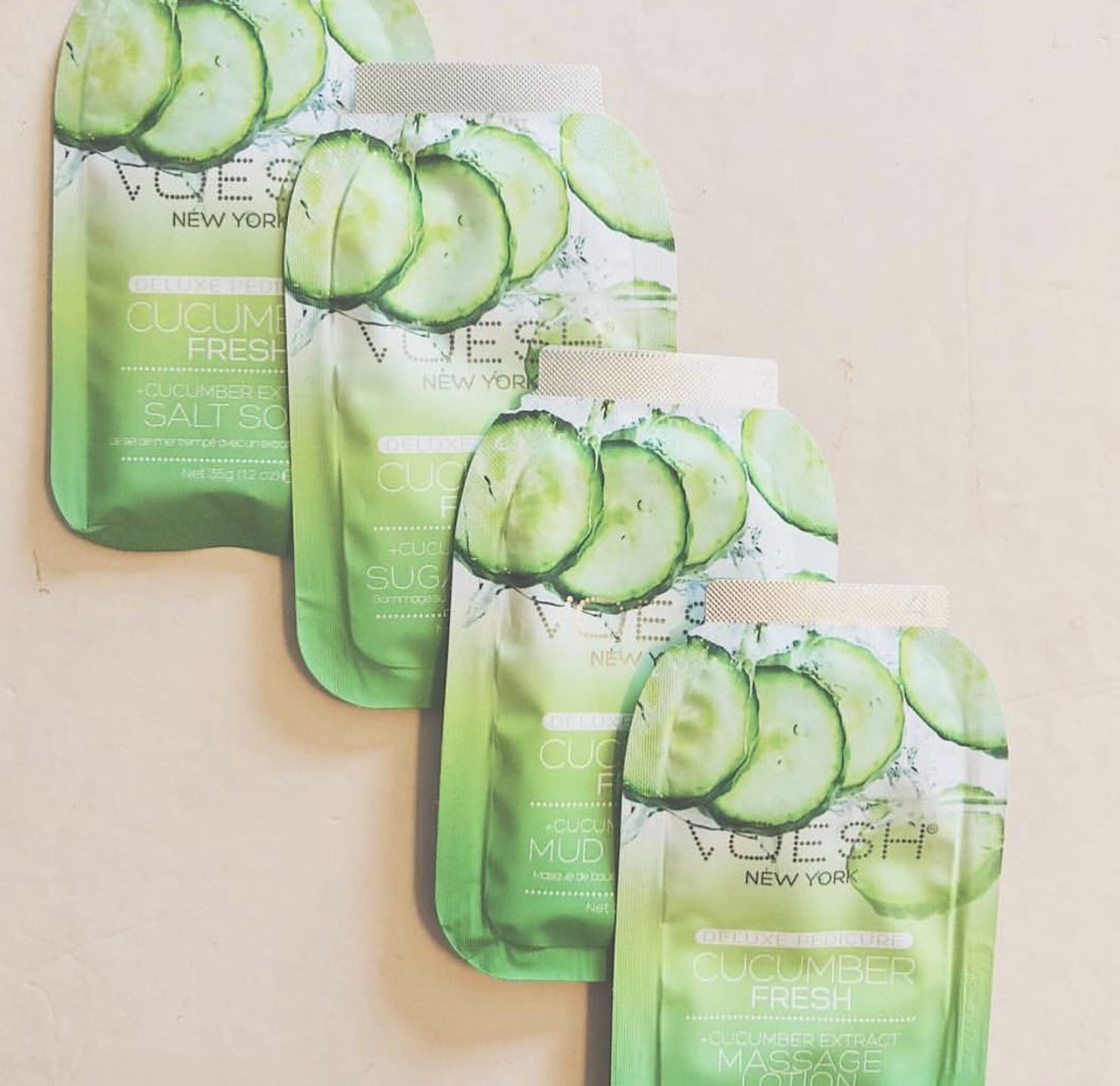 Voesh Pedi in a Box Cucumber Fresh - At-Home Spa Pedicure Kit for Soft & Smooth Feet | Perfect for Self-Care, Relaxation & Gift Giving