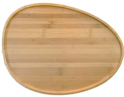 Premium Yayoi Bamboo Serving Tray - Natural Eco-Friendly Wooden Platter for Breakfast, Snacks & Charcuterie | Perfect for Dining, Entertaining & Home Decor