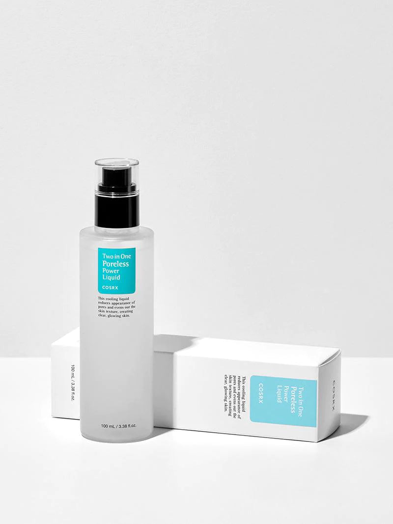 COSRX Two In One Poreless Power Liquid 100ml - Korean Skincare for Oily & Acne-Prone Skin | Minimizes Pores & Controls Shine | Perfect for Daily Skincare Routine & Makeup Prep