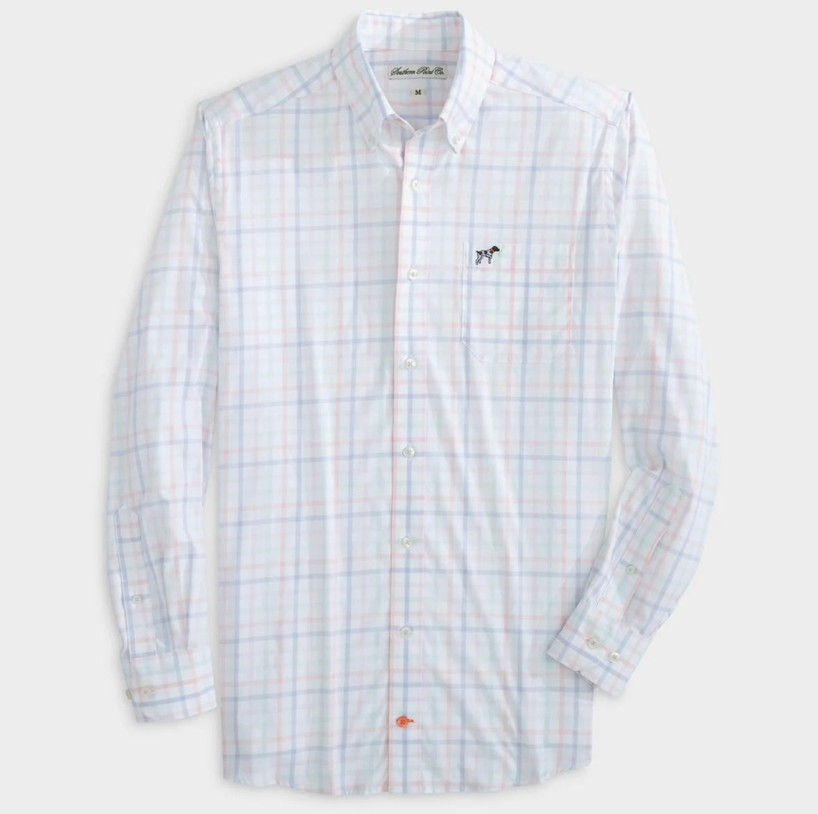 Southern Point Co. Hadley Performance Youth Button Down Shirt - Shoreline Plaid - Comfortable & Stylish for School, Outdoor Activities & Casual Wear