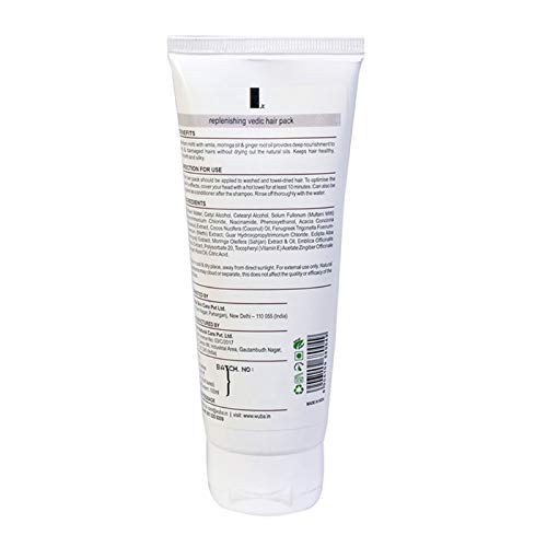 Wuba Nature's Secret Hair Conditioner - Ayurvedic Hair Mask for Hair Fall Control, Anti-Dandruff & Scalp Itch Relief with Green Tea, Moringa Oil & Multani Mitti (100g) - Deep Conditioning Treatment for Dry, Damaged & Frizzy Hair at Home or Salon