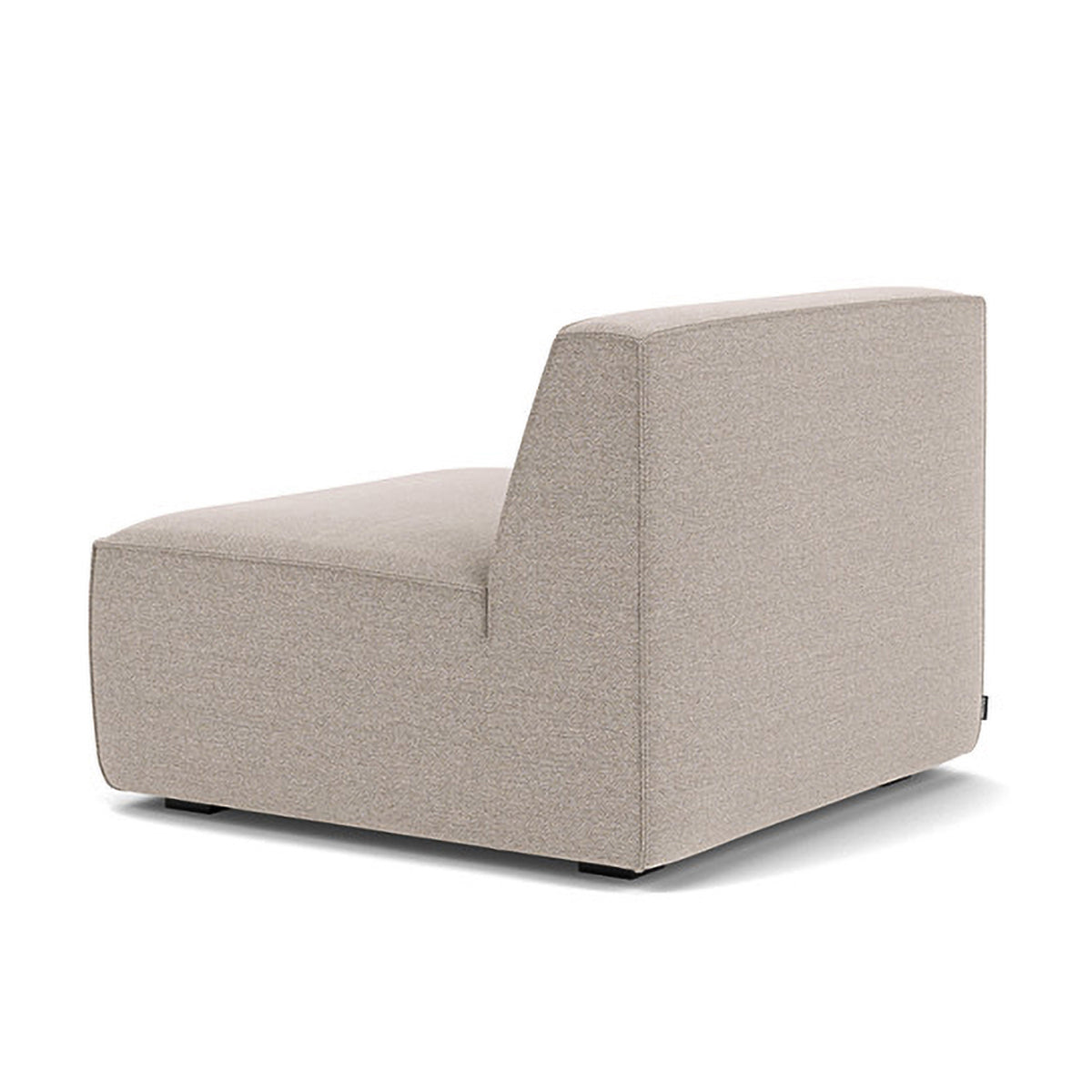 Modern Dane Fabric 1-Seater Modular Armless Sofa - Perfect for Small Spaces, Apartments & Contemporary Living Rooms