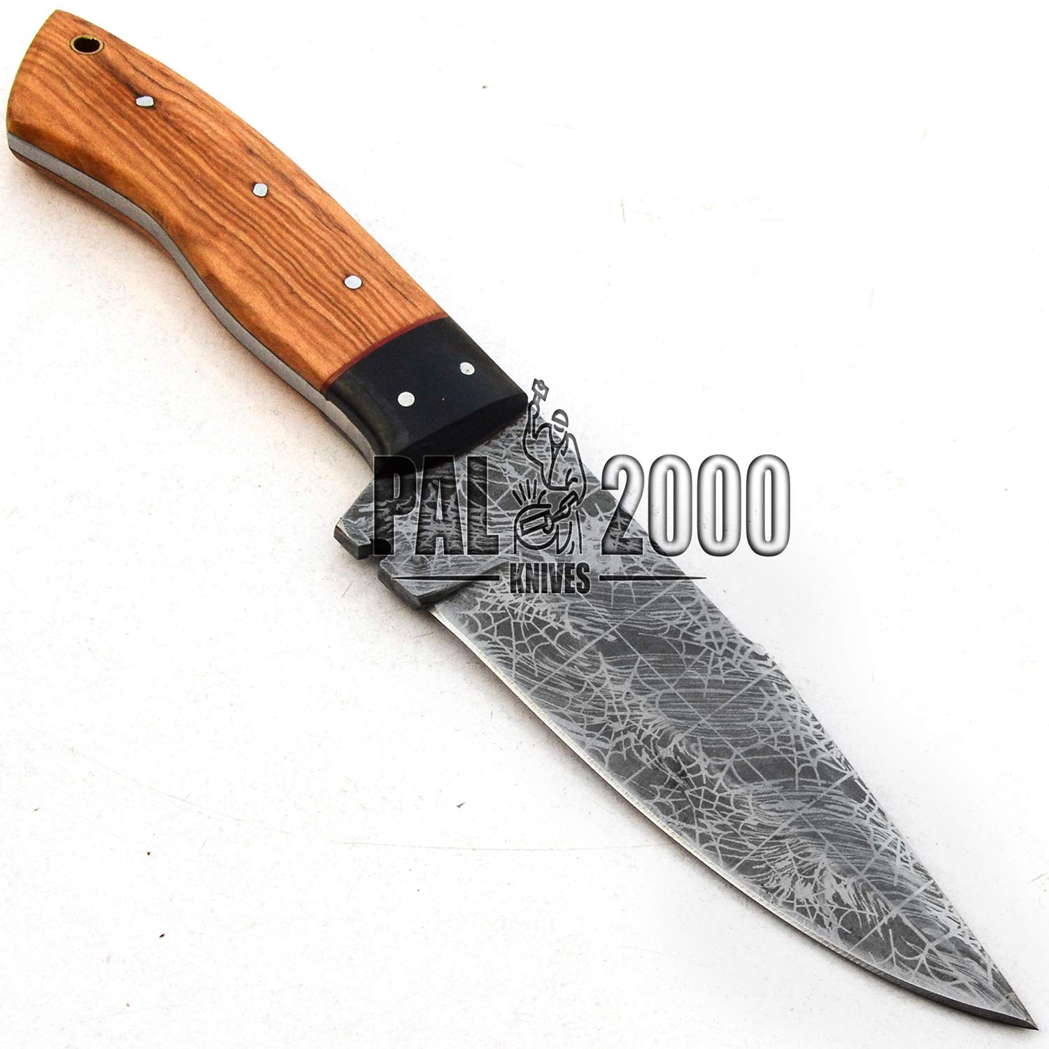 Premium Damascus Steel Custom Knives - Handcrafted Chef Knife with Leather Sheath (SNTS-9729) - Perfect for Outdoor Camping, Hunting & Kitchen Use