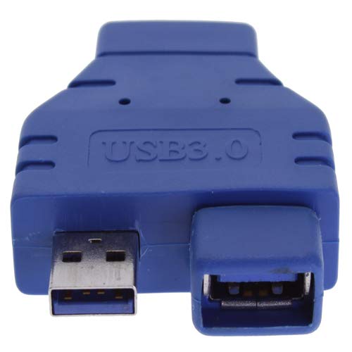 USB 3.0 Type A Male to Female Gender Changer Adapter - 19 Pin Header Male Connector - Perfect for Computer, Laptop & Server Hardware Upgrades