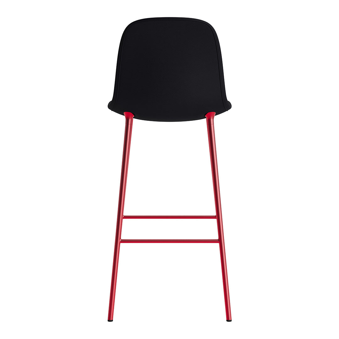 Modern Form Bar Chair - Fully Upholstered Counter Stool with Comfortable Seat - Perfect for Kitchen Islands, Breakfast Bars & Home Bars