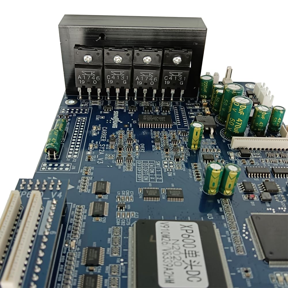 XP600 Carriage Board Single Head Driver Board for UV Senyang Printer - Replacement Part V910M26/V8339A2HM - Compatible with UV Printing Machines for Signage, Textile & Industrial Applications