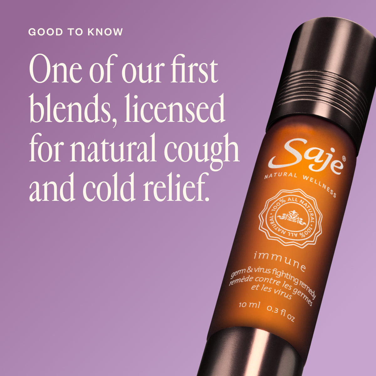 Immune Support Essential Oil Roll-On - Natural Remedy for Cold & Flu Relief - Perfect for Travel, Work & Home Use