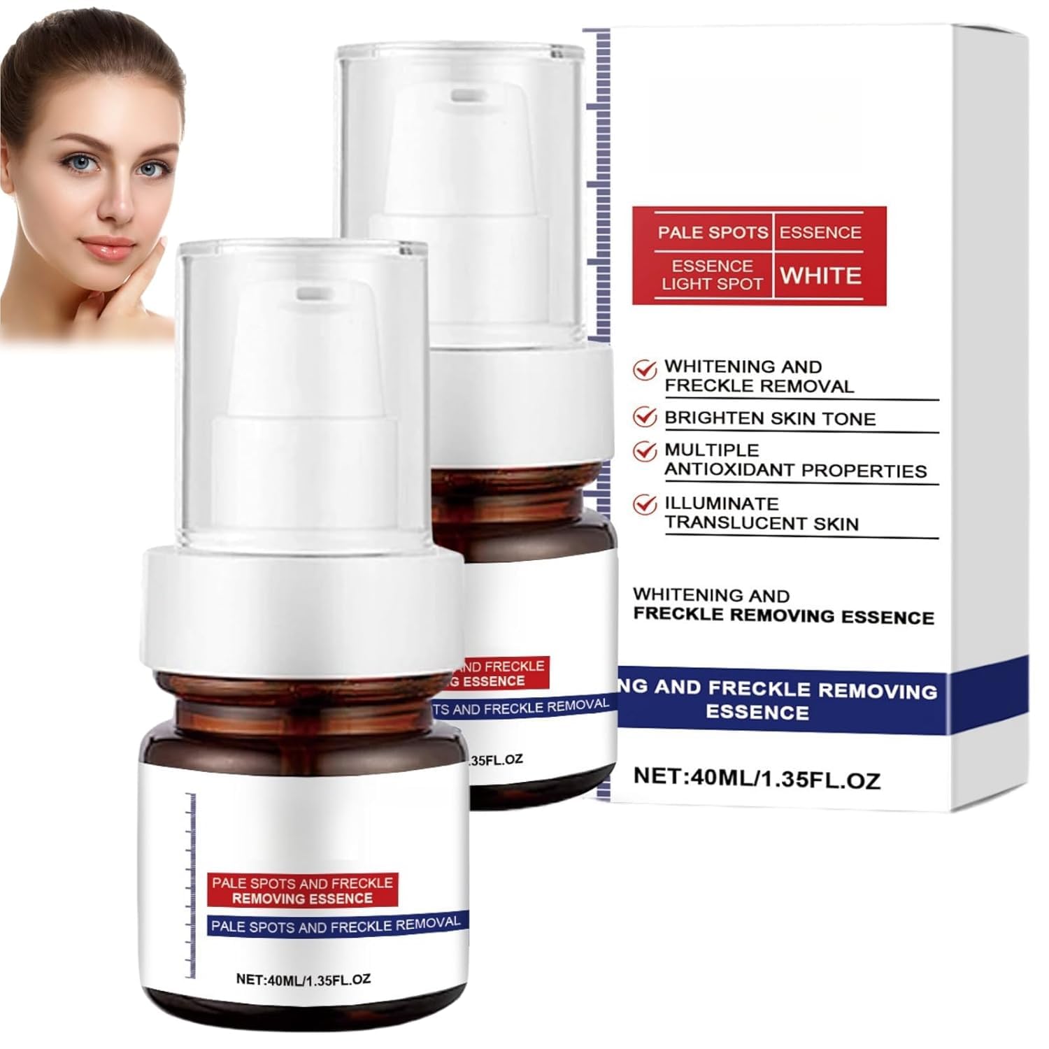 30ml Vitamin C Brightening Serum for Dark Spots & Hyperpigmentation – Anti-Aging Face Serum with Essence Removal (2 Pack) – Perfect for Daily Skincare Routine & Nighttime Treatment
