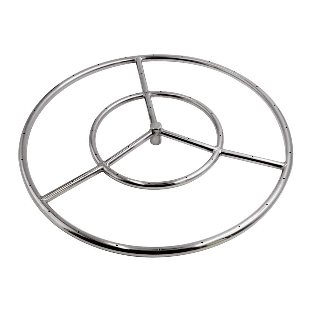 Skyflame Universal Gas Valve Key & 12-Inch Round Fire Pit Burner Ring - Heavy Duty Outdoor Fireplace Accessories for Patio, Backyard, and Camping