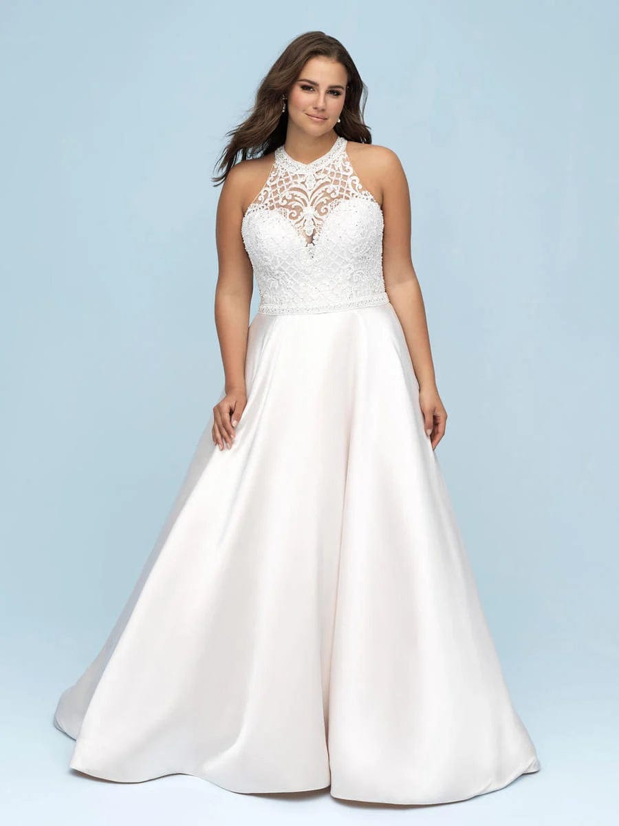 Allure W442 Women's Plus Size 24W Formal Evening Gown - Perfect for Prom, Weddings & Special Occasions
