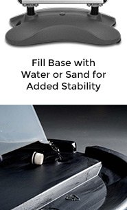 Squall Outdoor Sidewalk Sign with Weighted Water Base - 23x33 Inch Quick Change Snap Frame, Double Sided A-Frame Sign for Storefronts, Restaurants & Events - Weatherproof Advertising Display for Sidewalk Promotions & Business Marketing