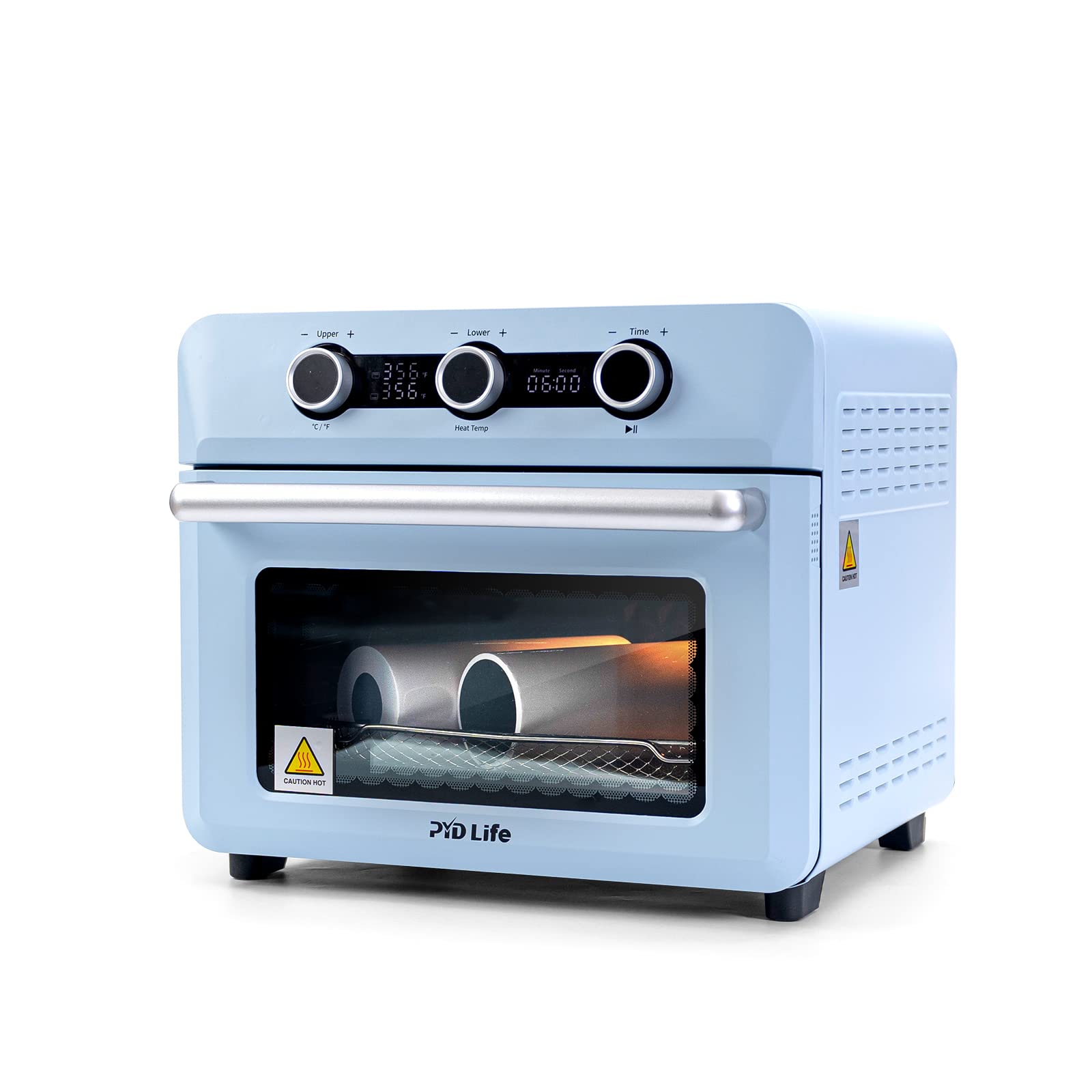 PYD Life 25L 1600W Sublimation Oven Machine - 110V Convection Oven for Mugs, Tumblers & Water Bottles - Perfect for Bulk Printing & Custom Designs (Light Blue) - Ideal for Home Business & DIY Craft Projects