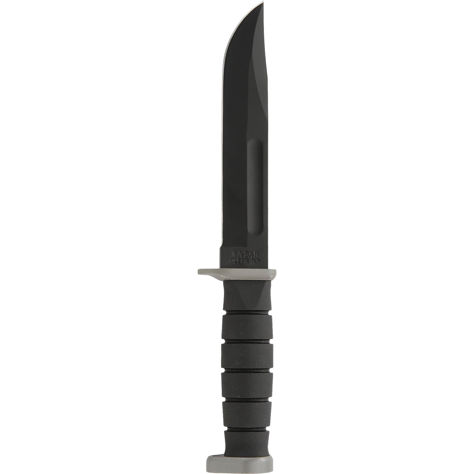 KA-BAR 1292 D2 Extreme Fighting & Utility Knife - Black Hard Plastic Sheath, Straight Edge Blade - Tactical Survival, Outdoor Camping & Hunting Knife